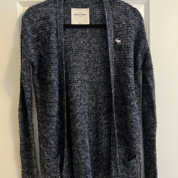Abercrombie and Fitch Blue Long Cardigan Sweater - Picture 2 of 3